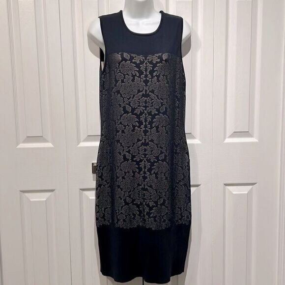 Anne Klein Dresses & Skirts - Anne Klein Navy Blue Sleeveless Sheath Midi Dress Size L